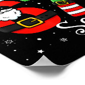 Funny Six Seven 6 7 Meme Christmas Santa Elf Numbe ポスター (角)