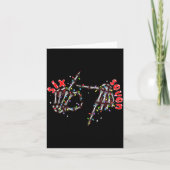 Funny Six Seven 6 7 Meme Couple Christmas Hand Ske カード (正面)