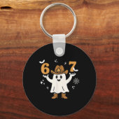 Funny Six Seven 6 7 Meme Cowboy Ghost Halloween Co キーホルダー (正面)