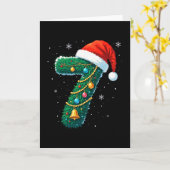 Funny Six Seven 6 7 Meme Design Couples Christmas  カード (黄色い花)