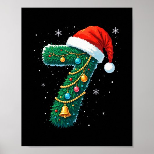 Funny Six Seven 6 7 Meme Design Couples Christmas  ポスター (正面)