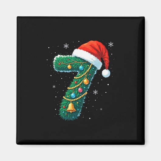 Funny Six Seven 6 7 Meme Design Couples Christmas マグネット (正面)