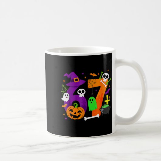 Funny Six Seven 6 7 Meme Design Couples Halloween コーヒーマグカップ (右)