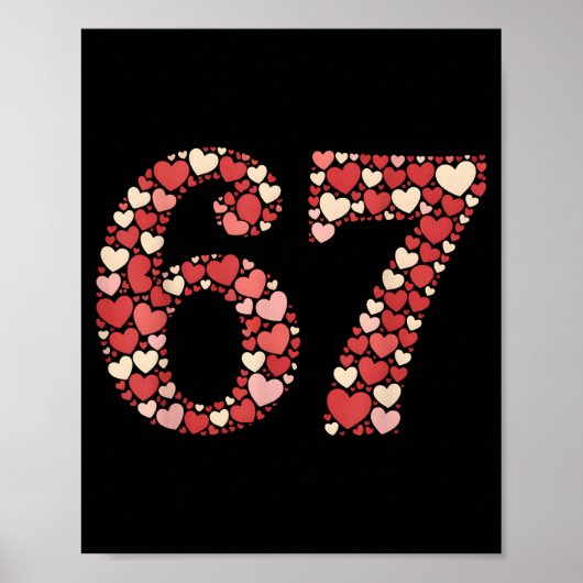 Funny Six Seven 6 7 Meme For Men Women Kids Girls ポスター (正面)