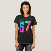 Funny Six Seven 6 7 Meme Gen Alpha Slang 67 Kids  Tシャツ (正面フル)