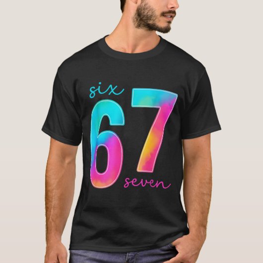Funny Six Seven 6 7 Meme Gen Alpha Slang 67 Kids  Tシャツ (正面)