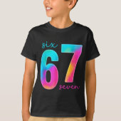 Funny Six Seven 6 7 Meme Gen Alpha Slang 67 Kids  Tシャツ (正面)