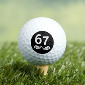 Funny Six Seven 6 7 Meme Gen Alpha Slang 6 7 Hands ゴルフボール (インサイチュ 木)