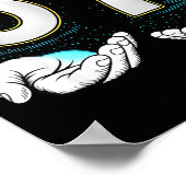 Funny Six Seven 6 7 Meme Gen Alpha Slang 6 7 Hands ポスター (角)