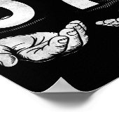 Funny Six Seven 6 7 Meme Gen Alpha Slang 6 7 Hands ポスター (角)