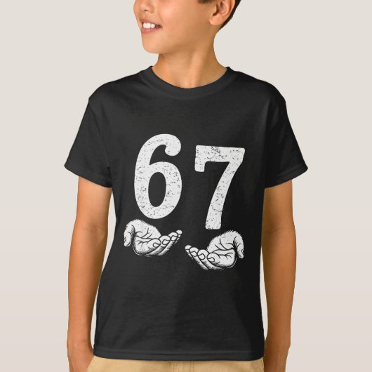 Funny Six Seven 6 7 Meme Gen Alpha Slang 6 7 Meme  Tシャツ (正面)