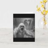 Funny Six Seven 6 7 Meme Gen Z Alpha Slang Yeti Se カード (黄色い花)