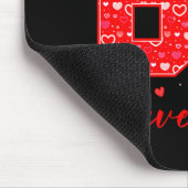 Funny Six Seven 6 7 Meme Hearts Cud Valentine's Da マウスパッド (コーナー)