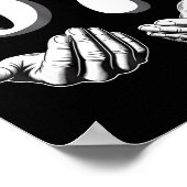 Funny Six Seven 6 7 Meme Men Women Kids  ポスター (角)