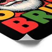 Funny Six Seven 6 7 Meme Santa Christmas Men Boys ポスター (角)