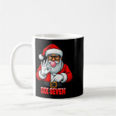 Funny Six Seven 6 7 Meme Santa Christmas Shirt Men コーヒーマグカップ (左)