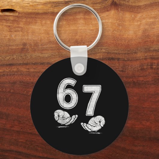 Funny Six Seven 6 7 Meme Shirt 6 7 Hands  キーホルダー (正面)