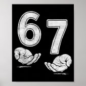 Funny Six Seven 6 7 Meme Shirt 6 7 Hands  ポスター (正面)