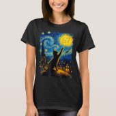 Funny Six Seven 6 7 Meme Starry Night Van Gogh Bla Tシャツ (正面)