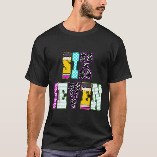 Funny Six Seven 6 7 Meme Teacher Design For Men Wo Tシャツ (正面)