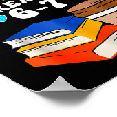 Funny Six Seven 6 7 Meme Teacher Reading 6-7 67 St ポスター (角)