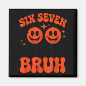 Funny Six Seven 6 7 Meme Valentine Hearts Valentin マグネット (正面)