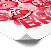 Funny Six Seven Bruh 67 Brainrot Meme Valentine's  ポスター (角)