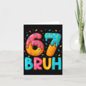 Funny Six Seven Bruh 67 Ice Cream Drip Men Boys Ki カード (正面)