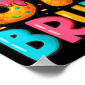 Funny Six Seven Bruh 67 Ice Cream Drip Men Boys Ki ポスター (角)