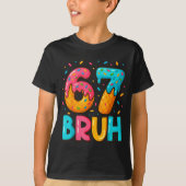 Funny Six Seven Bruh 67 Ice Cream Drip Men Boys Ki Tシャツ (正面)