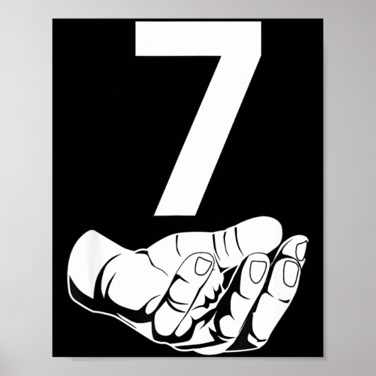 Funny Six Seven Gen Alpha Slang Meme 6 7 Matching  ポスター (正面)