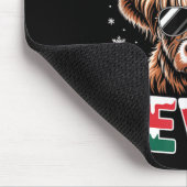 Funny Six Seven Highland Cow Christmas 67 Cool Xma マウスパッド (コーナー)