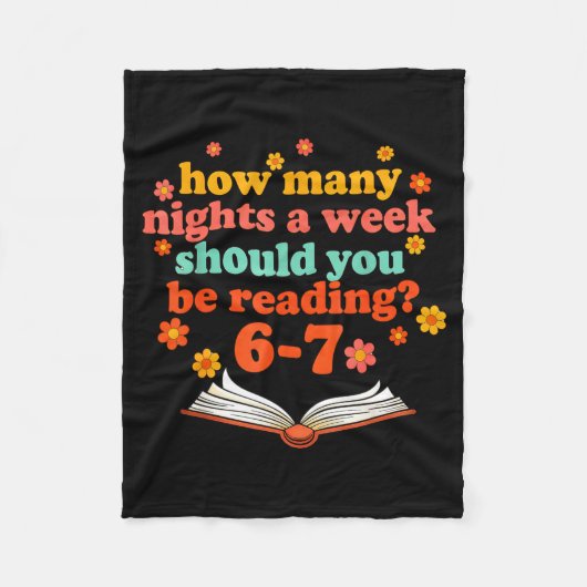 Funny Six Seven Meme 6 7 Teacher Book Reading 6 7  フリースブランケット (正面)