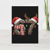 Funny Six Seven Meme 6-7 Xmas 67 Christmas Lights  カード (正面)