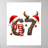 Funny Six Seven Meme 6-7 Xmas 67 Christmas Lights  ポスター (正面)