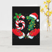 Funny Six Seven Meme Christmas 67 Xmas Men Women K カード (黄色い花)