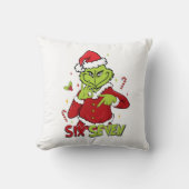 Funny Six Seven Meme Christmas | Viral 6 7 Mean Gu クッション (正面)