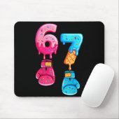 Funny Six Seven Meme Ice Cream Drip 67 Boxing マウスパッド (マウス)