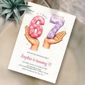 Funny Six Seven Meme Trendy 67 Kids Birthday 招待状