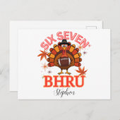 Funny Six Seven Meme Turkey Bruh,Postcard ポストカード (正面/裏面)