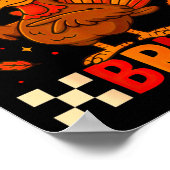 Funny Six Seven Meme Turkey Kids Bruh, 67 Thanksgi ポスター (角)