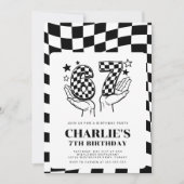 Funny Six Seven Party 67 Boy Birthday 招待状 (正面)