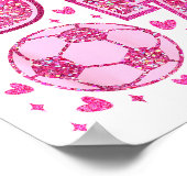 Funny Six Seven Soccer Valentines Day Men Women Ki ポスター (角)