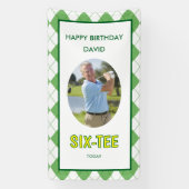 Funny Six-tee Golf 60th Birthday  横断幕 (縦)