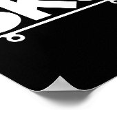 Funny Skater Skateboarding  ポスター (角)