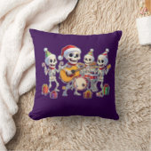 Funny Skeleton Band Christmas & New Year – 3D Cart クッション (ブランケット)