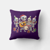 Funny Skeleton Band Christmas & New Year – 3D Cart クッション (裏面)