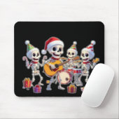 Funny Skeleton Band Christmas & New Year – 3D Cart マウスパッド (マウス)