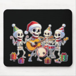 Funny Skeleton Band Christmas & New Year – 3D Cart マウスパッド
