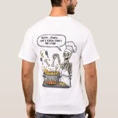 Funny Skeleton Chef Art Oops That's Not a Spice Th Tシャツ (裏面)